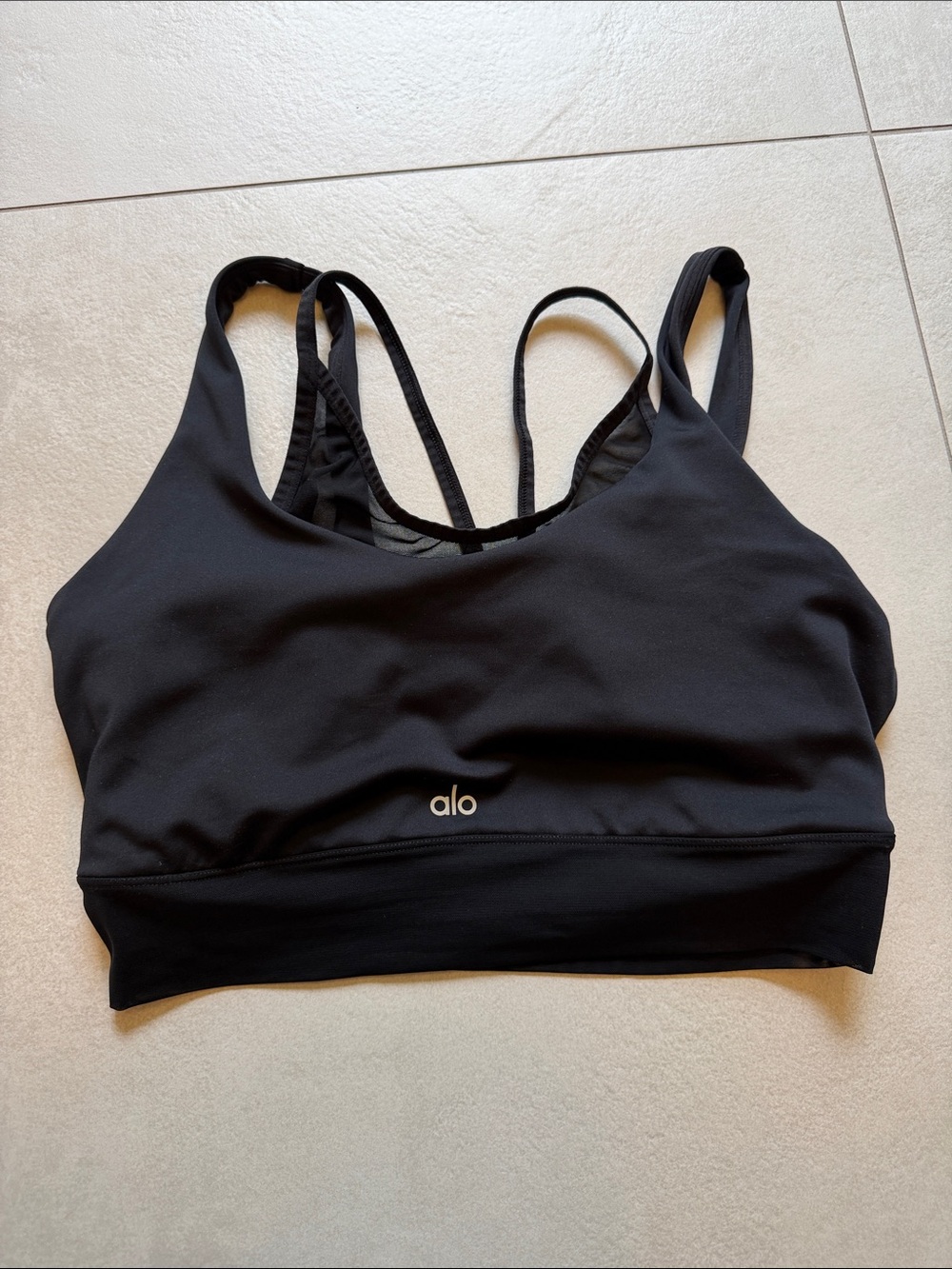 ALO airlift doubke teouble bra- black